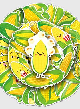 50pc Corn series Cartoon Cute Graffiti Stickers Suitcase