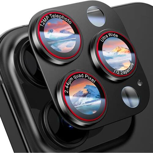 Optik Pro Camera Lens Protector for IPhone 16 15 14 Pro Max