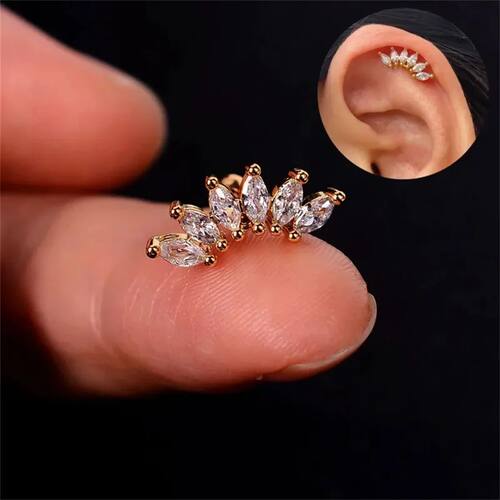 2pcs Hypoallergenic Stainless Steel Cartilage Stud