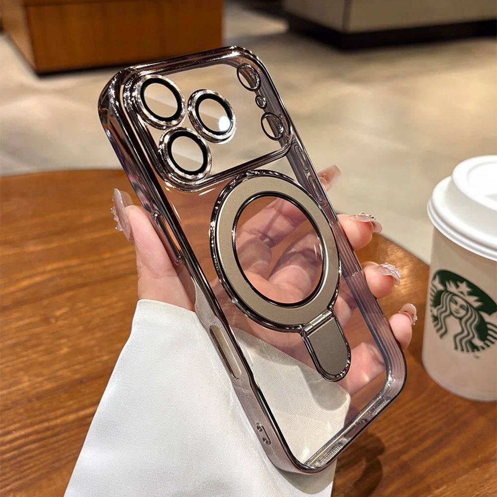 Transparent Plating Case For iPhone 17 11 12 13 16 Pro Max