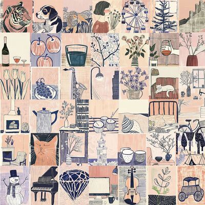 55pcs Abstract Art Cartoon Graffiti Stickers DIY Phone