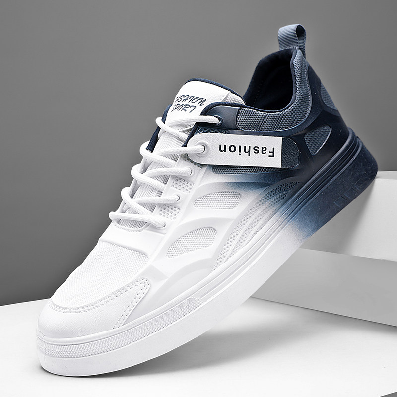 夏季男鞋2022年新款夏潮流青少年休闲透气百搭渐变男板鞋ins潮