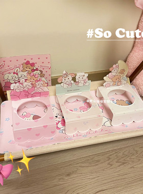 Mikko亚克力宠物猫狗陶瓷单碗防打翻护颈托架猫碗架增高餐桌