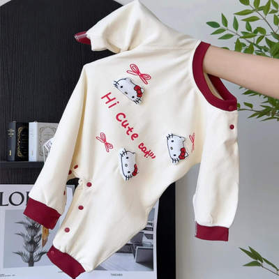 婴儿春秋无骨长袖连体爬服