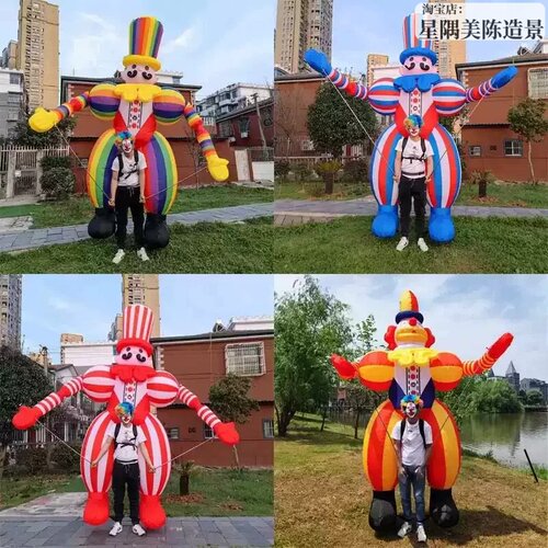 大型卡通气模户外巡游引流美陈