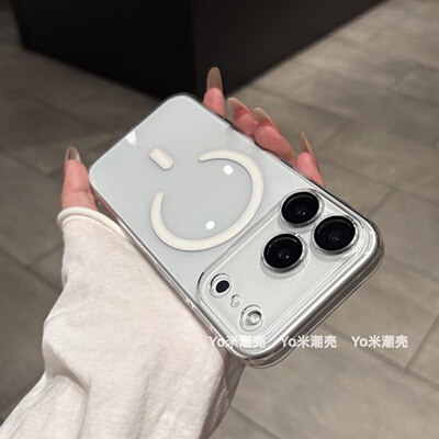 带镜头膜！高透强磁吸适用于苹果17promax手机壳16ProMax全包保护套iPhone17Air新款15透明14PRO防摔硬外壳13