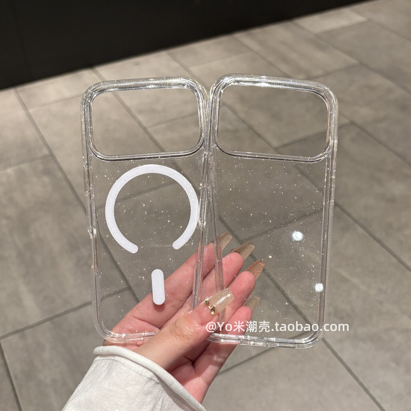 实物更闪！高级感透明细闪手机壳