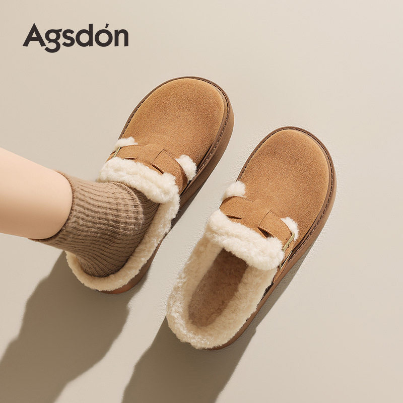 奥古狮登正品毛毛勃肯拖鞋女2025新款秋冬季厚底加绒雪地包头半拖,女鞋,其他拖鞋,淘宝优惠券,粉丝福利购,淘宝优惠卷