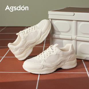 奥古狮登正品老爹鞋女2026新款秋季户外徒步登山鞋厚底休闲小白运