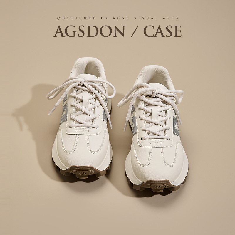 奥古狮登正品德训鞋女2025年秋季新款休闲松糕厚底老爹鞋学生运动,女鞋,时尚休闲鞋,淘宝优惠券,粉丝福利购,淘宝优惠卷