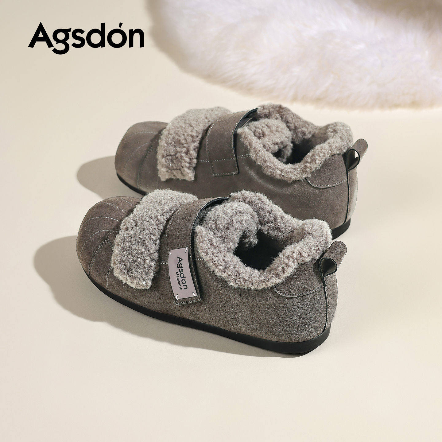 奥古狮登正品勃肯鞋女2025新款冬季加绒毛毛棉鞋厚底休闲鞋德训雪,女鞋,时尚休闲鞋,淘宝优惠券,粉丝福利购,淘宝优惠卷