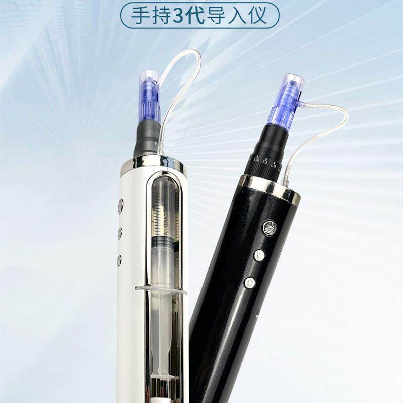 纳米水光导入仪器电动微针微晶融溶斑枪中胚原液冻干粉美白精华