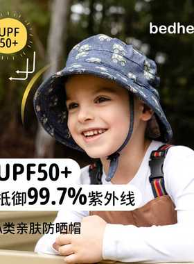 澳洲Bedhead弹力棉大童经典防晒渔夫帽马尾渔夫3y-13y+透气UPF50+