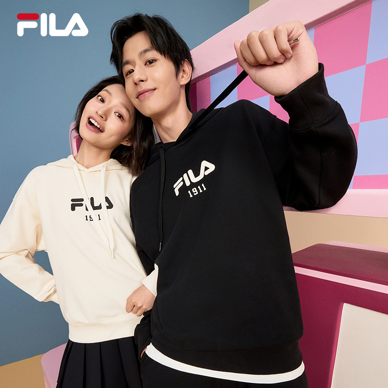 FILA斐乐男女同款针织连帽上衣