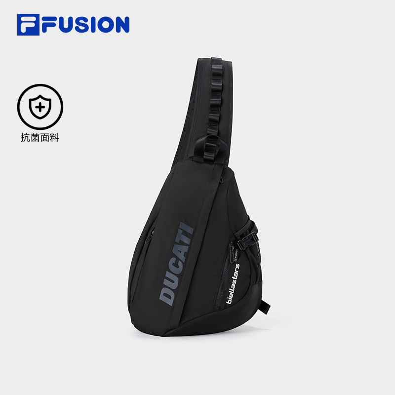 FILA FUSION斐乐潮牌情侣款挎包2025冬季新款单肩包斜挎包弓箭包