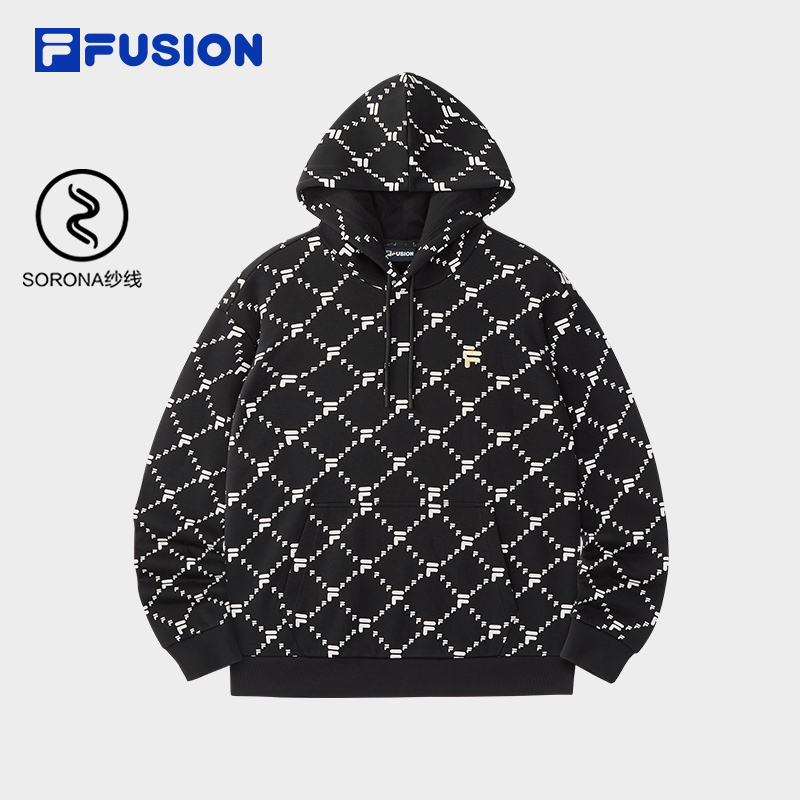 FILAFUSION斐乐情侣款连帽卫衣