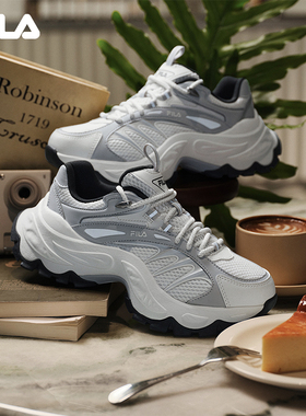FILA 斐乐官方女鞋SOFIA 4摩登运动鞋2025秋季新款鱼刺4代休闲鞋