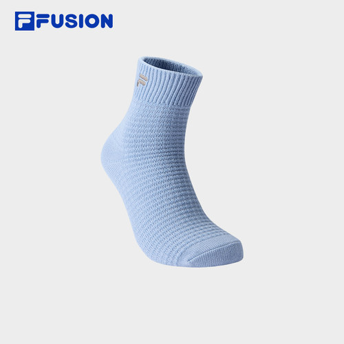 FILA FUSION斐乐潮牌情侣款中腰袜2025冬季新款舒适运动袜中筒袜