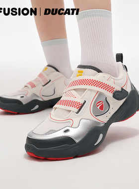 FILA FUSION斐乐潮牌WAVELET x DUCATI厚底潮鞋女2025夏款水滴鞋