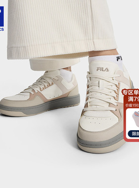 FILA 斐乐官方女鞋TARGA 1+网球生活鞋2025冬季新款圆盾鞋1+板鞋