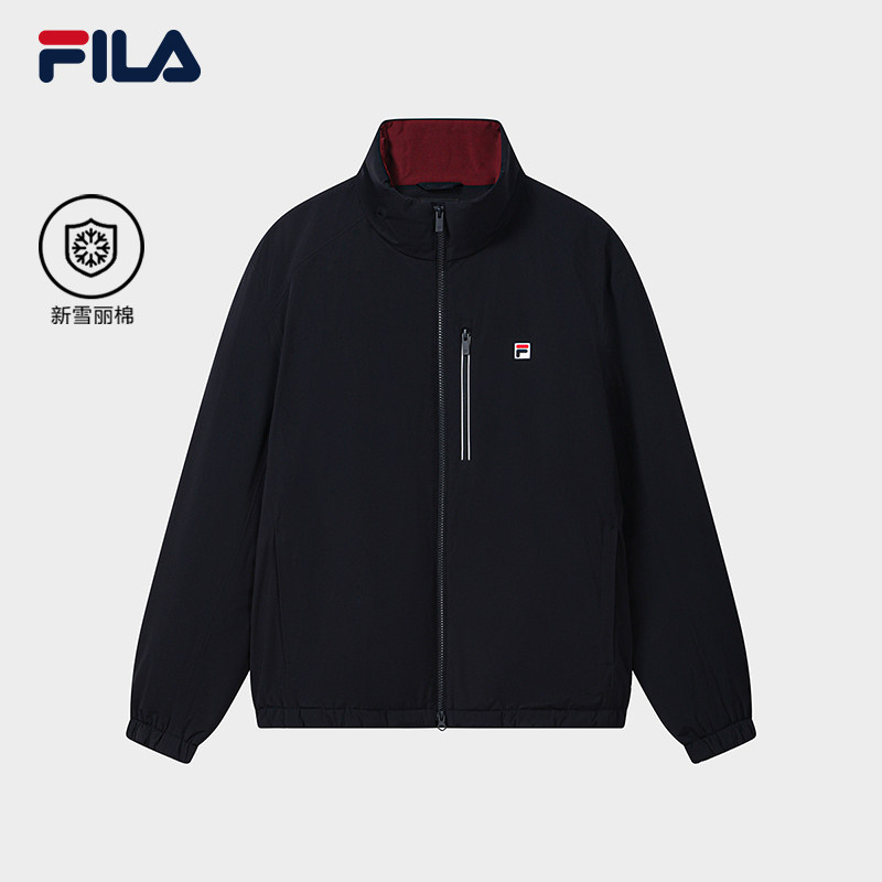 斐乐简洁立领保暖棉服
