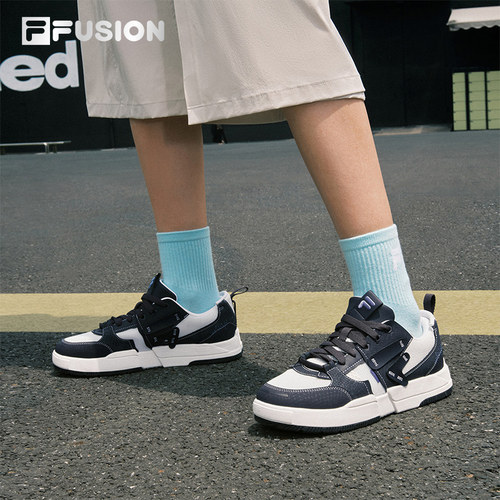 FILA FUSION斐乐潮牌女鞋GEOMETRY滑板生活鞋2025秋季新款几何鞋