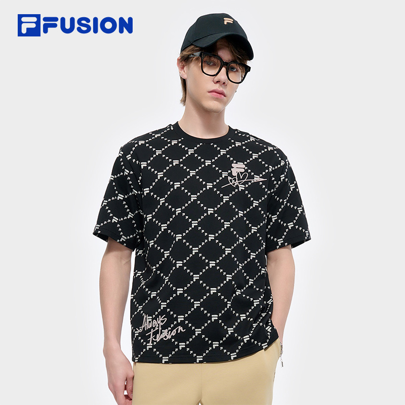 FILAFUSION斐乐情侣短袖T