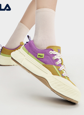 FILA 斐乐官方女鞋FOSSO复古帆布鞋2025秋季川行鞋休闲运动鞋