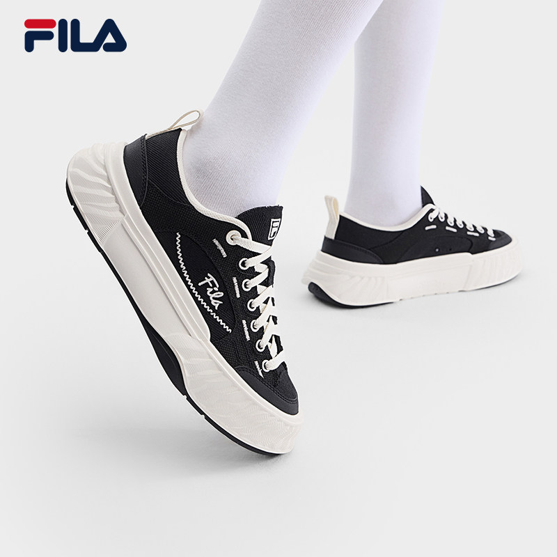 FILA 斐乐官方女鞋FOSSO 1+帆布鞋2026夏新款岩行鞋
