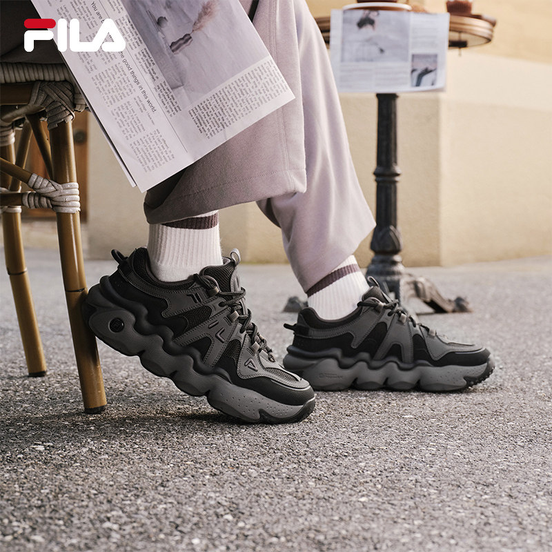 FILA 斐乐官方复古运动鞋男2025年冬季新款时尚复古篮球鞋休闲鞋