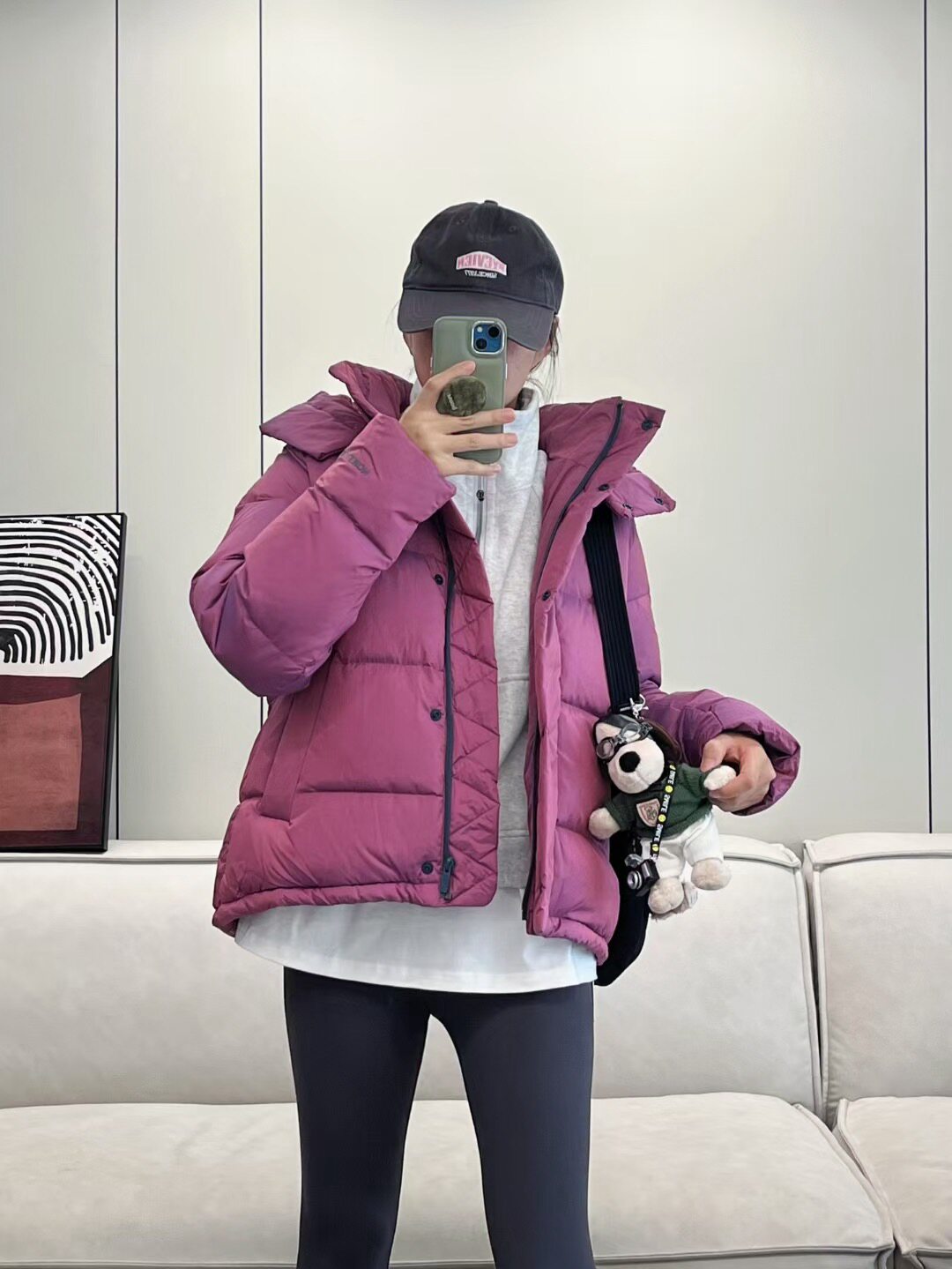Lulu同款经典五格泡芙羽绒服羽绒衣