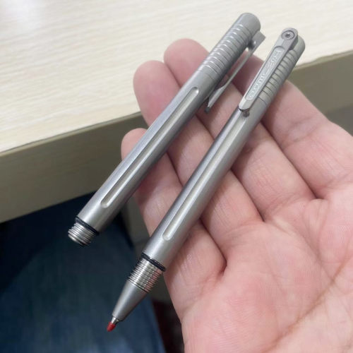 钛合金中性笔G5 mini 2080笔芯 户外随身挂件EDC迷你钛笔螺纹盖帽