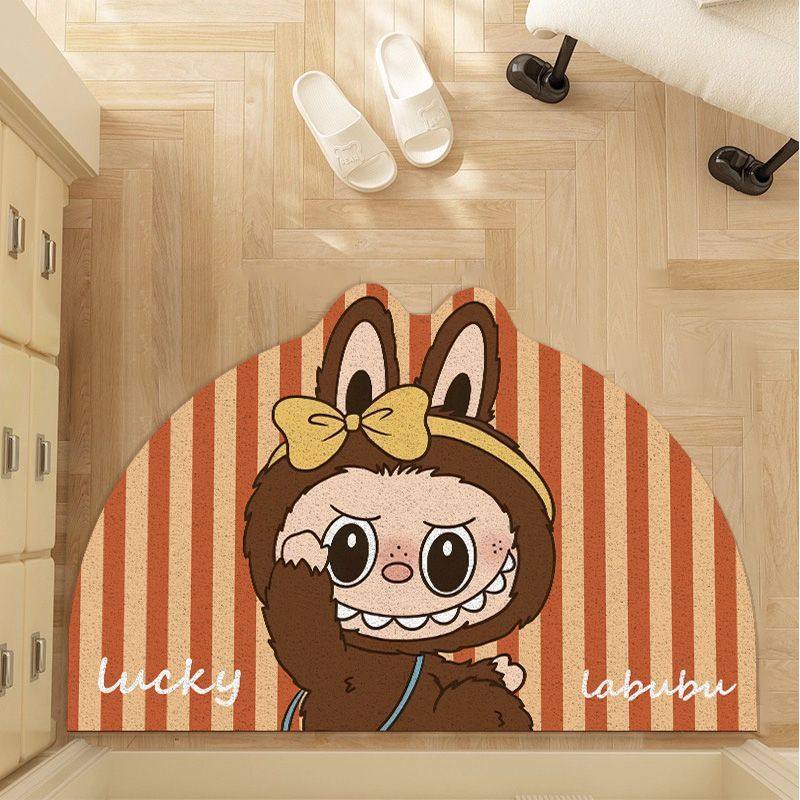 卡通拉布布可爱高级地垫入户门丝圈铺垫地垫厚实丝圈蹭土玄关脚垫