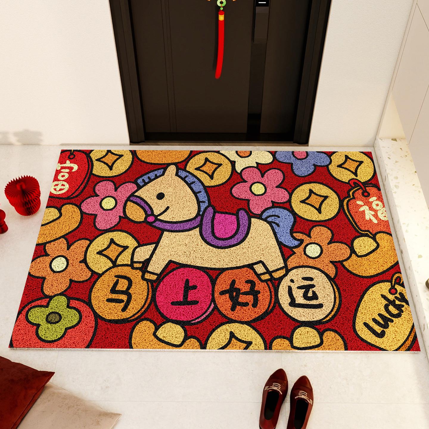 2026马年新款门垫入户地大