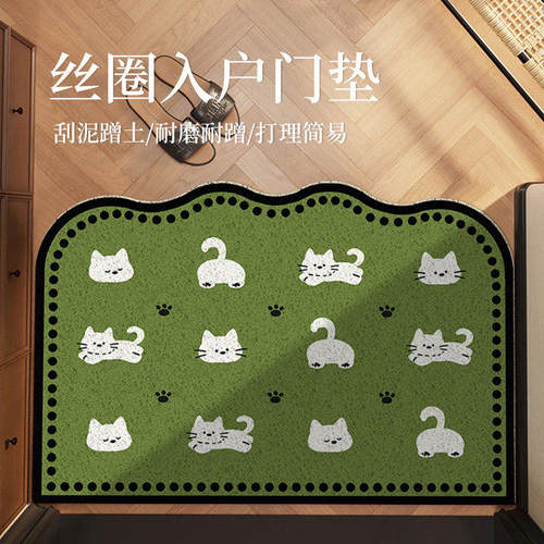 猫咪玄关丝圈地垫刮泥蹭土定制