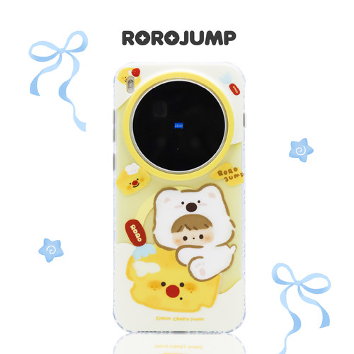 肉肉酱奶酪小狗适用VIVO X300pro磁吸手机壳原创新款磨砂mini角边框减震防摔创意卡通可爱萌系小众