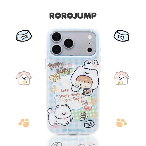 肉肉酱小狗日记适用iPhone17promax磁吸手机壳原创新款防摔苹果16保护套磨砂薄款二合一15卡通可爱14女
