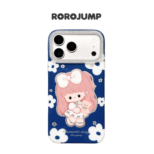 肉肉酱雏菊物语适用iPhone18ProMax磁吸手机壳原创新款亮面鎏金大孔防摔苹果17ProMax保护套16Pro卡通可爱