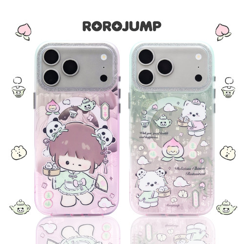 肉肉酱中华小熊猫适用iPhone17promax磁吸手机壳原创新款国风苹果16保护套磨砂全包独立镜头框15卡通可爱14p
