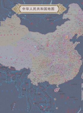 地图独绣墙布现代高档欧式客厅卧