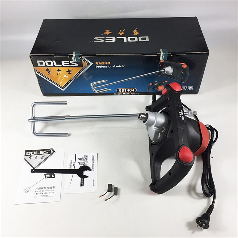 多力士681404搅拌机 油漆涂料腻子粉水泥电动搅拌器6档调速 1200W