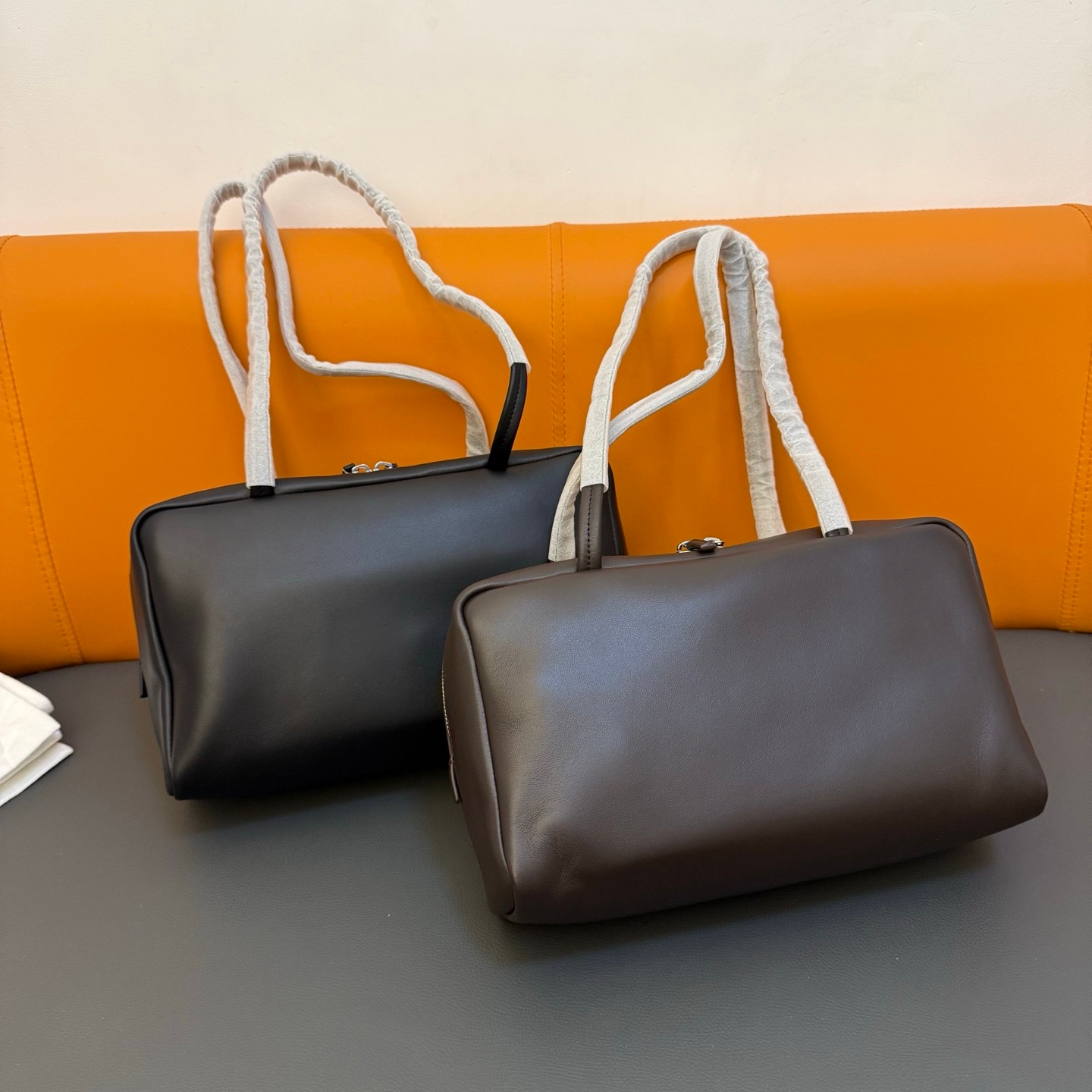 小众row风时尚简约女包保龄球包