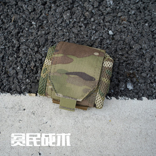 贫民战术推荐 折叠网格回收袋 战术杂物袋 ROLL UP OTB水际版 MC