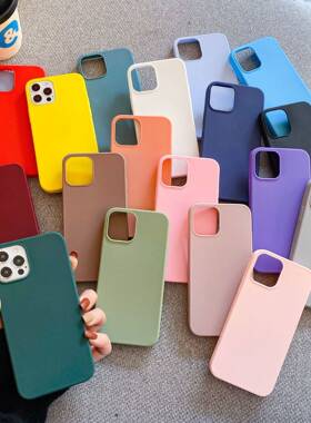 Candy Matte Silicone cases case for iphone 14 13 12 pro max