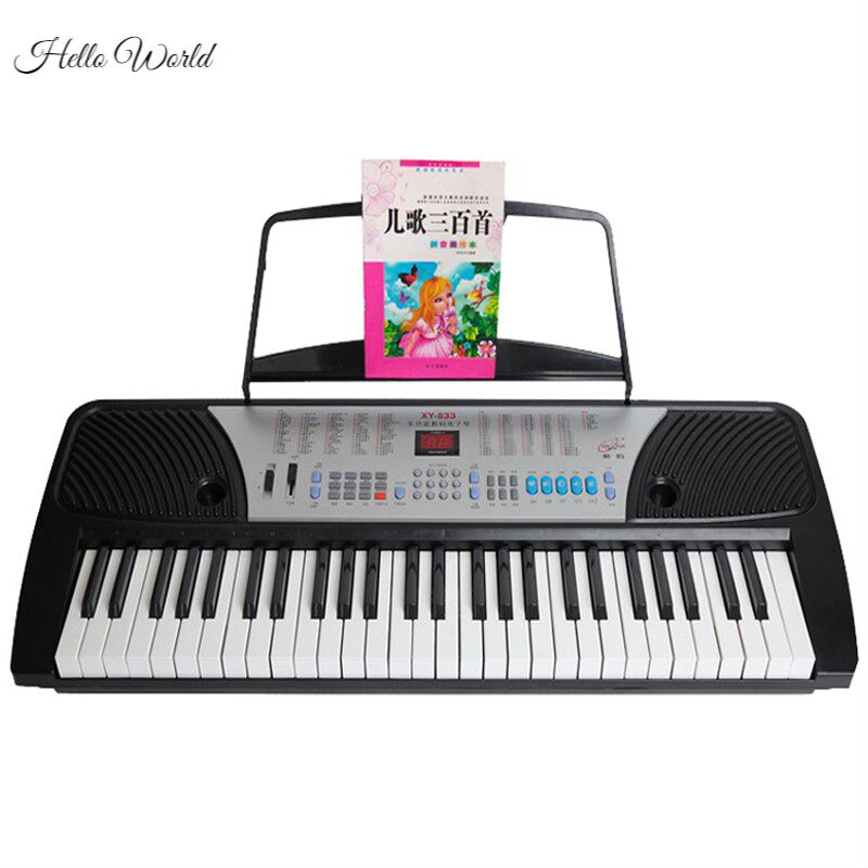 正品XY833多功能教学数码电子琴54键学生用琴轻乐器LED显示屏属于什么档次？