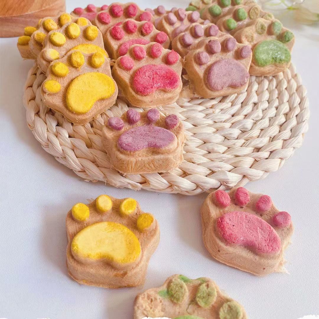 网红猫爪饼猫咪零食生骨肉冻干狗猫零食增肥发腮幼猫冻干猫粮狗粮