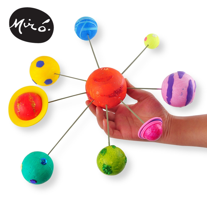 九大行星太空探索手工diy儿童创意美术绘画制作玩具幼儿园材料包