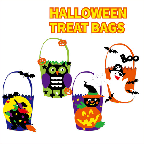 万圣节装饰不织布新款卡通讨糖袋
