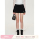 时髦学院 双层侧开衩 高腰A字西装 Kroche 裙裤 短裙