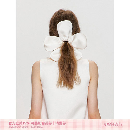 Kroche  心动讯号 五瓣花型 松紧带发圈
